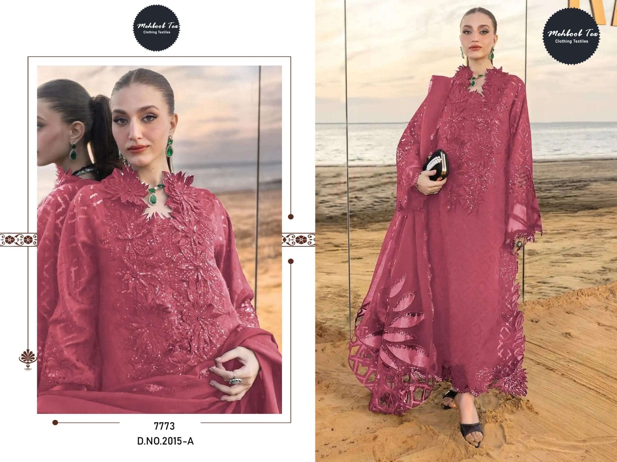 MEHBOOB TEX RANGRASIYA LAWN VOL - 01 Cotton Pakistani Suit - Amrah Wholesale