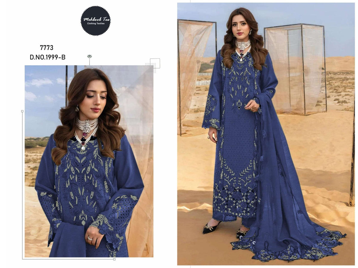MEHBOOB TEX RANGRASIYA LAWN VOL - 02 Cotton Pakistani Suit - Amrah Wholesale