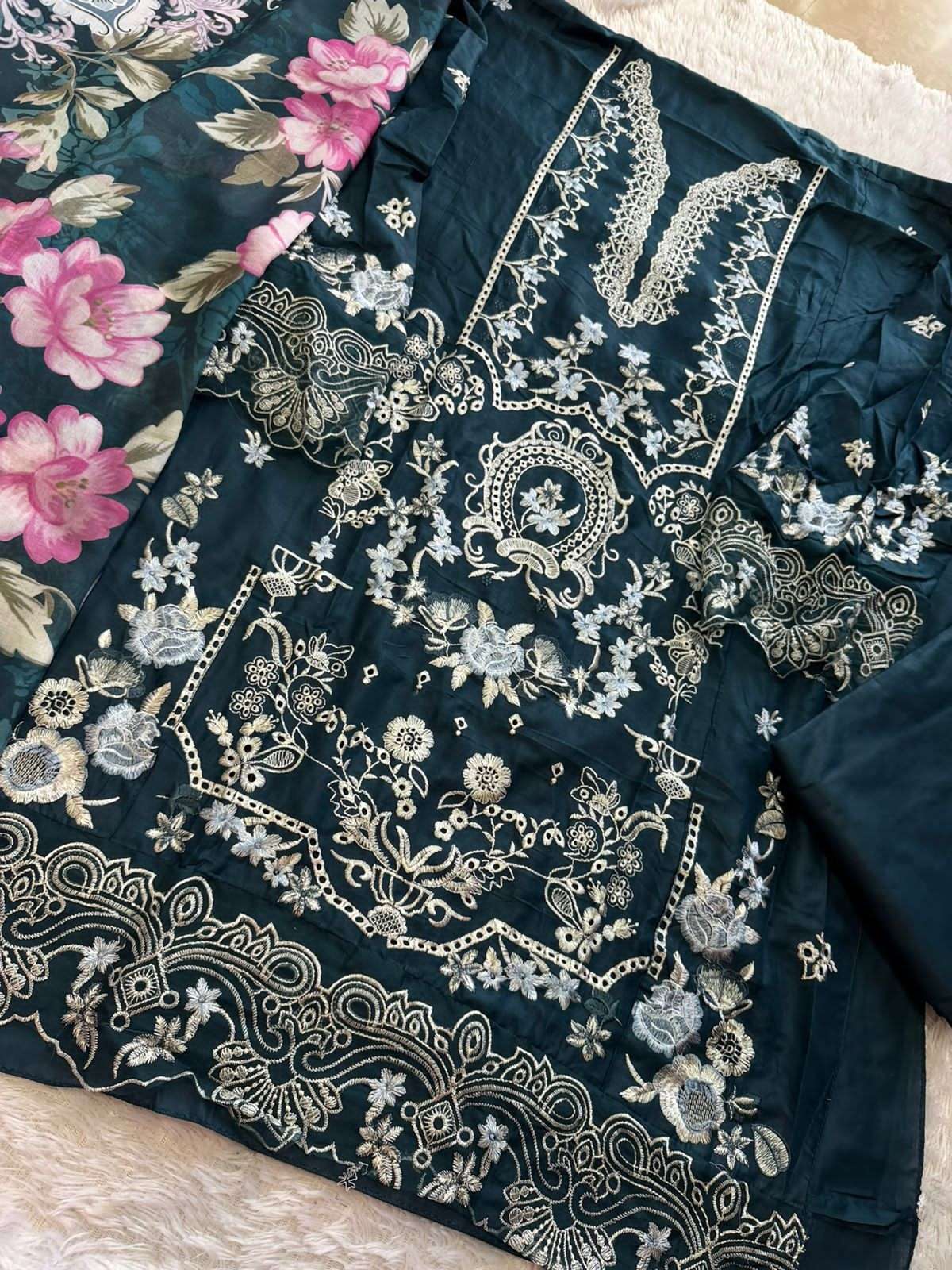 Mehboob Textile Ombre Nx Vol 10 Cambric Cotton Pakistani Suit - Amrah Wholesale