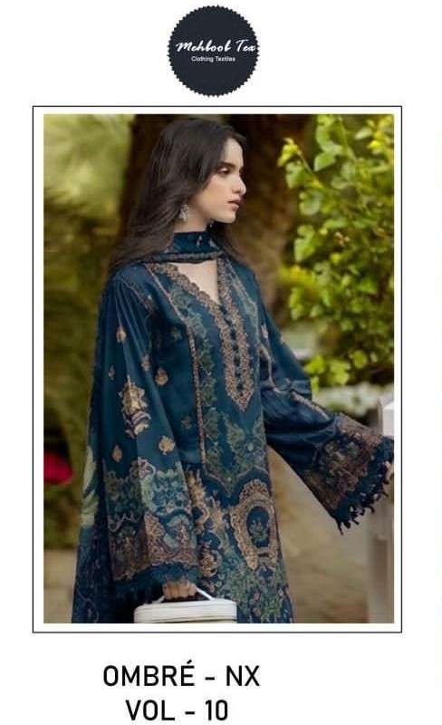 Mehboob Textile Ombre Nx Vol 10 Cambric Cotton Pakistani Suit - Amrah Wholesale