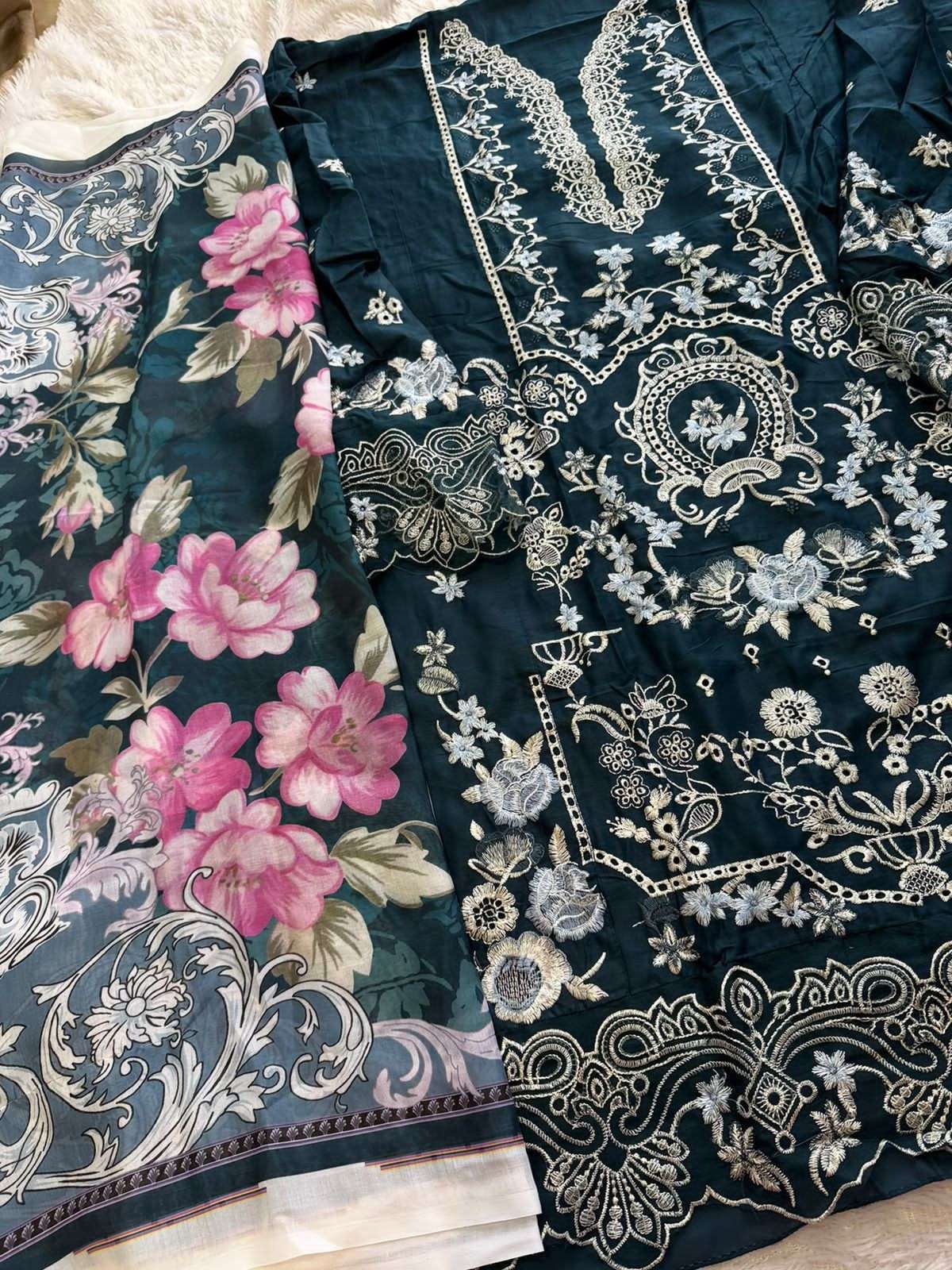 Mehboob Textile Ombre Nx Vol 10 Cambric Cotton Pakistani Suit - Amrah Wholesale