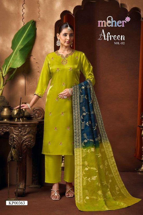 MEHER AFREEN VOL-2 Satin Punjabi Suit Set