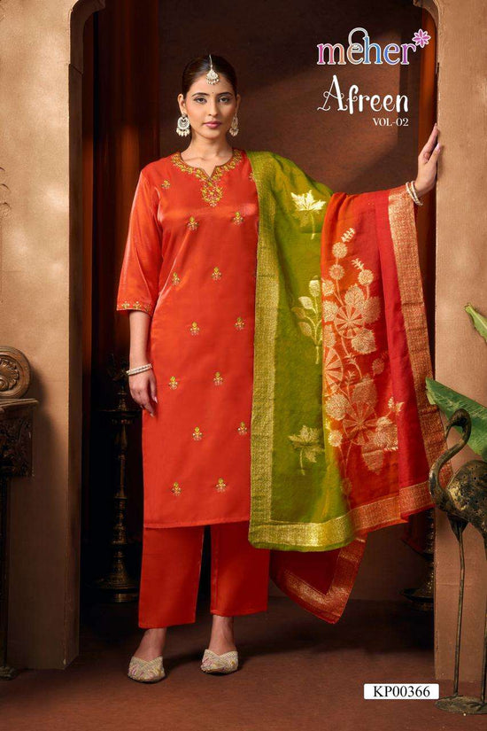 MEHER AFREEN VOL-2 Satin Punjabi Suit Set