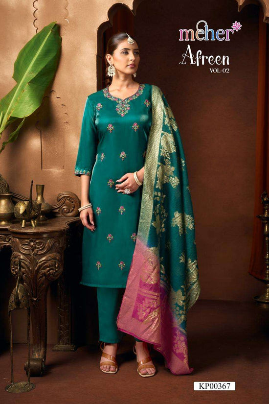 MEHER AFREEN VOL-2 Satin Punjabi Suit Set