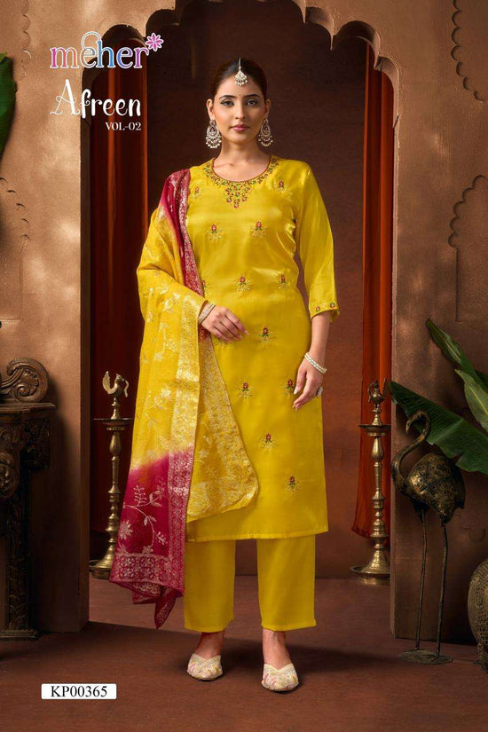 MEHER AFREEN VOL-2 Satin Punjabi Suit Set