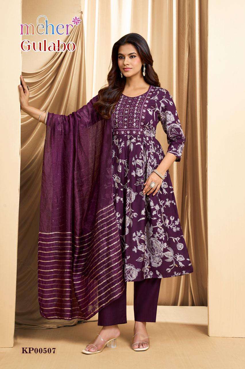 Meher Gulabo Readymade 3 Piece Suit Wholesale