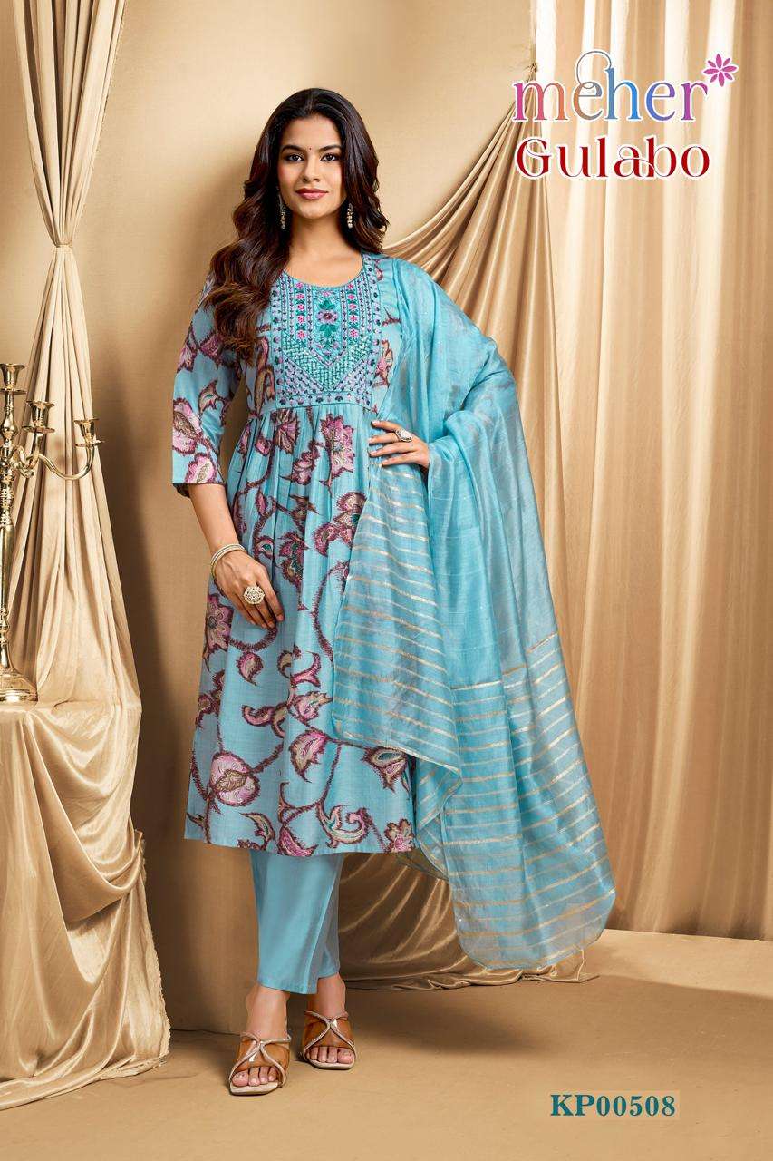 Meher Gulabo Readymade 3 Piece Suit Wholesale