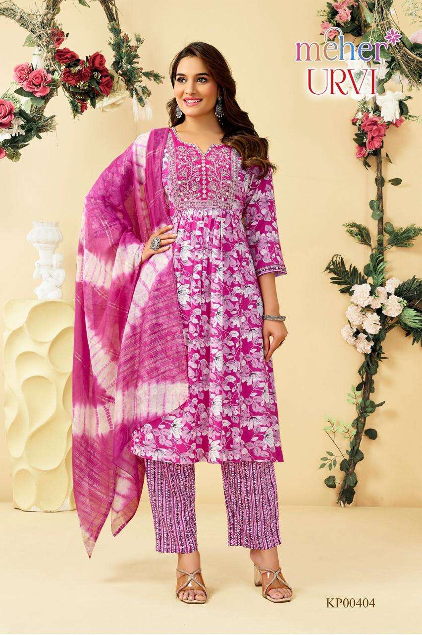 Meher Urvi Rayon Foil Print Salwar Suit Set