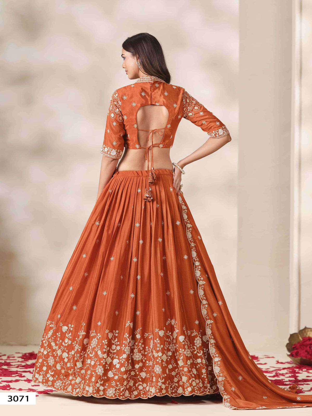 MEHVISH VOL-37 Chinon Embroidered Party Wear Lehenga