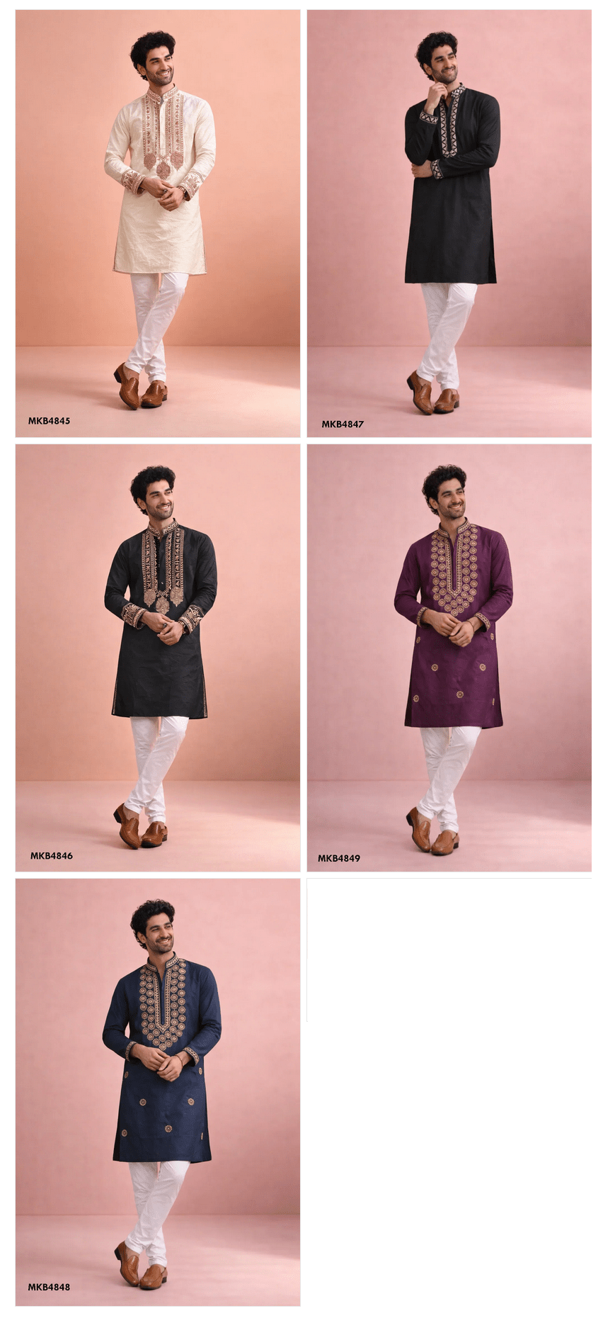Mens Kurta With Bottom Vol 08 - Amrah Wholesale