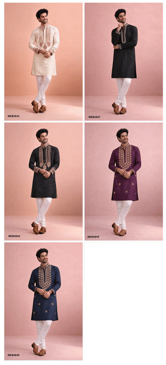 Mens Kurta With Bottom Vol 08 - Amrah Wholesale