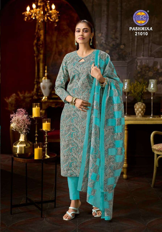 MFC Pashmina Vol-21 Cotton Printed Unstitched Salwar Suit Material