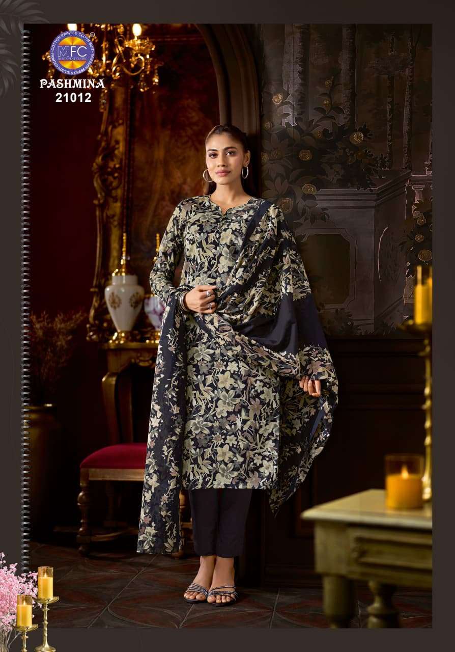 MFC Pashmina Vol-21 Cotton Printed Unstitched Salwar Suit Material