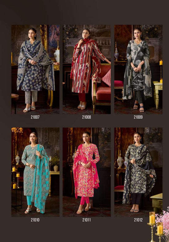 MFC Pashmina Vol-21 Cotton Printed Unstitched Salwar Suit Material
