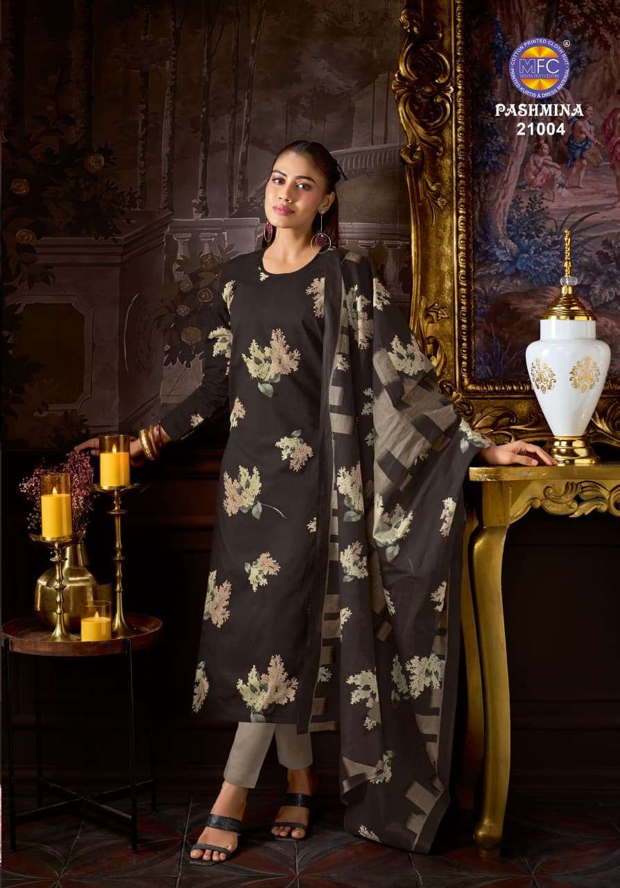 MFC Pashmina Vol-21 Cotton Printed Unstitched Salwar Suit Material