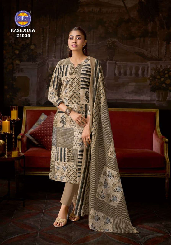MFC Pashmina Vol-21 Cotton Printed Unstitched Salwar Suit Material