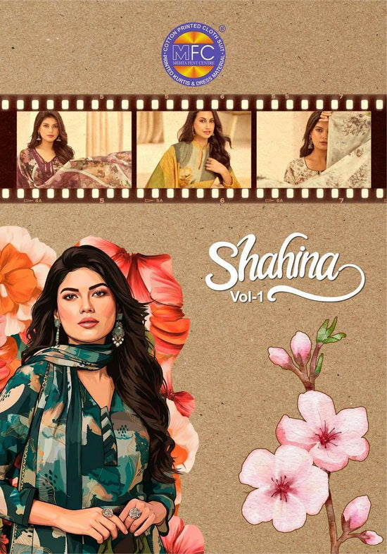 MFC Shahina Vol 1 Pure Cotton Cambric Digital Print Dress Material