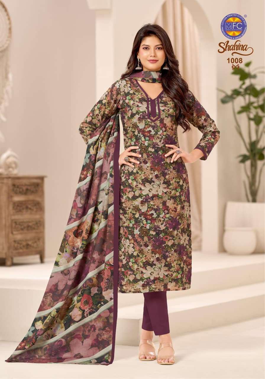 MFC Shahina Vol 1 Pure Cotton Cambric Digital Print Dress Material