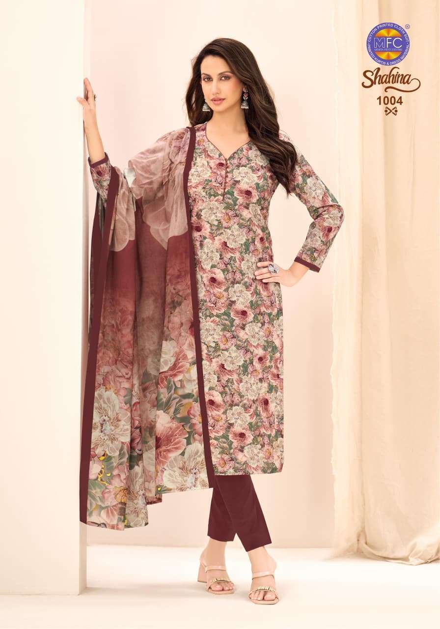 MFC Shahina Vol 1 Pure Cotton Cambric Digital Print Dress Material