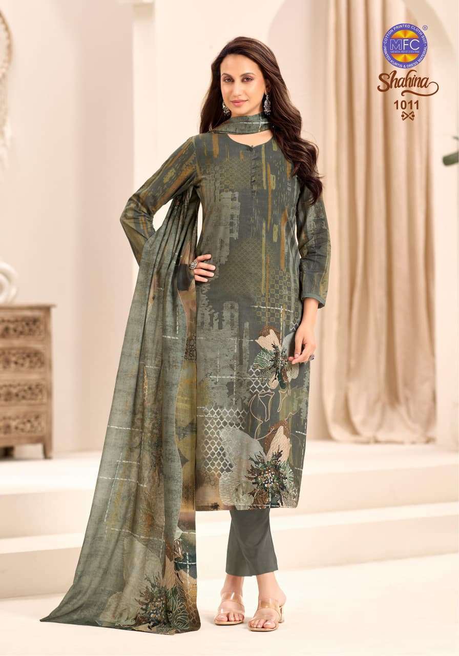 MFC Shahina Vol 1 Pure Cotton Cambric Digital Print Dress Material