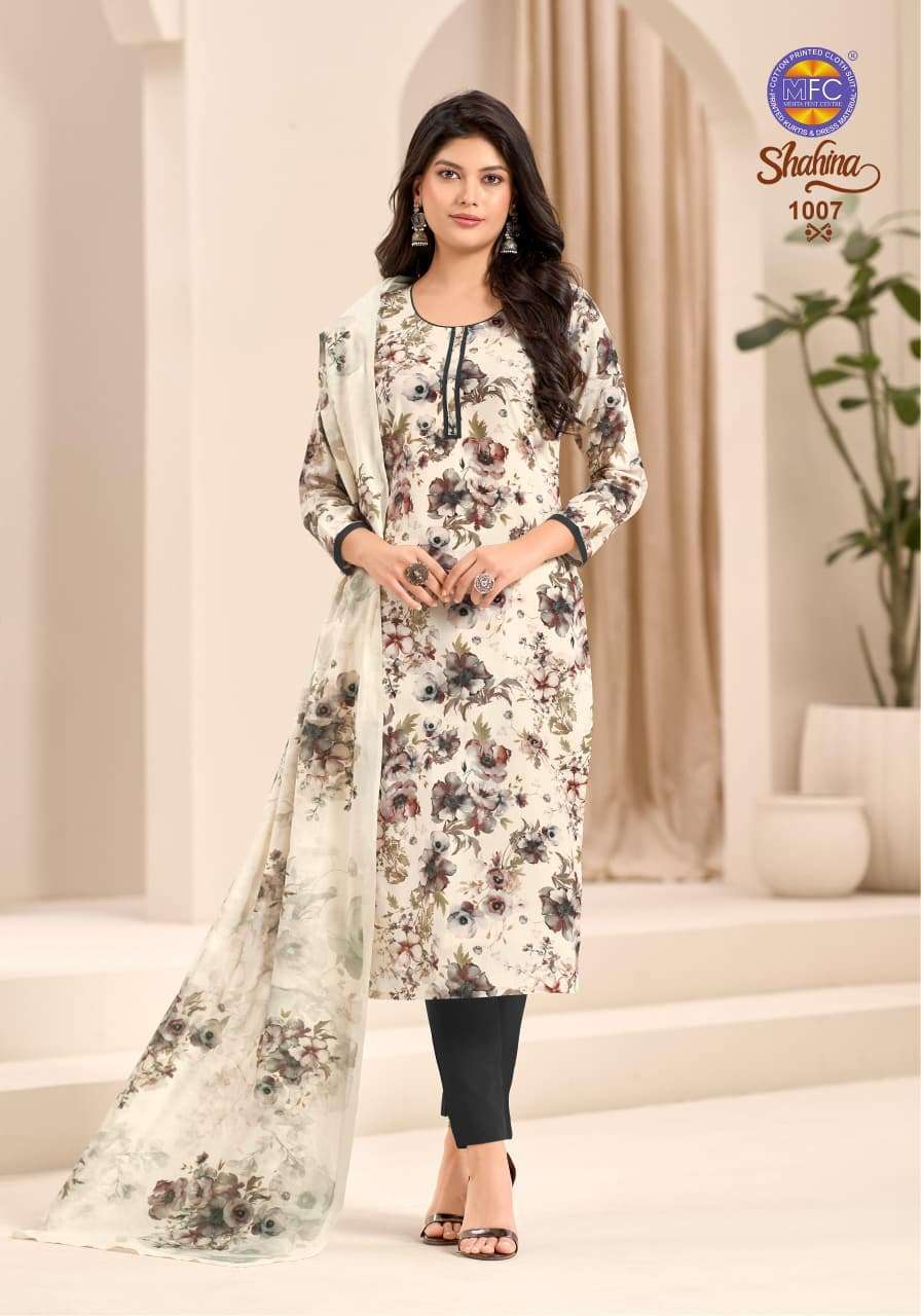 MFC Shahina Vol 1 Pure Cotton Cambric Digital Print Dress Material