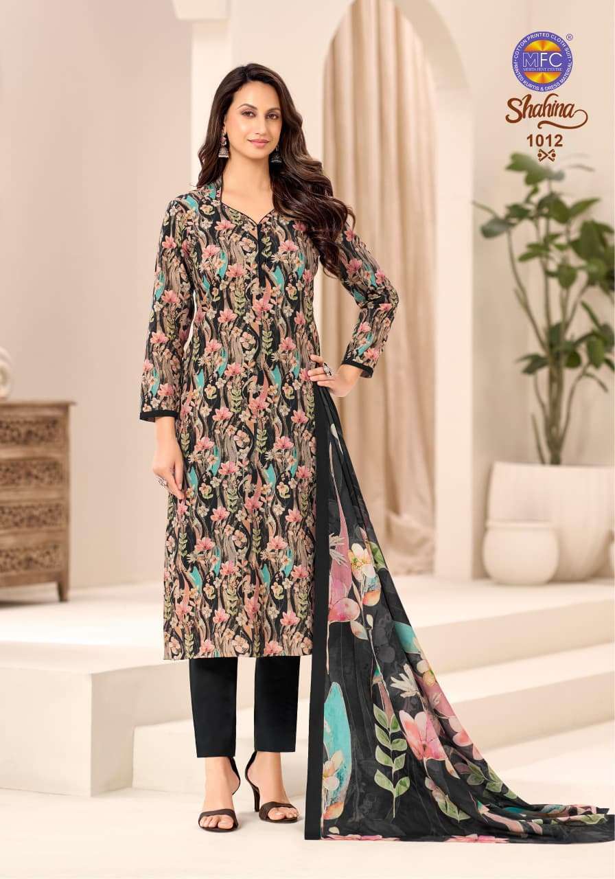 MFC Shahina Vol 1 Pure Cotton Cambric Digital Print Dress Material