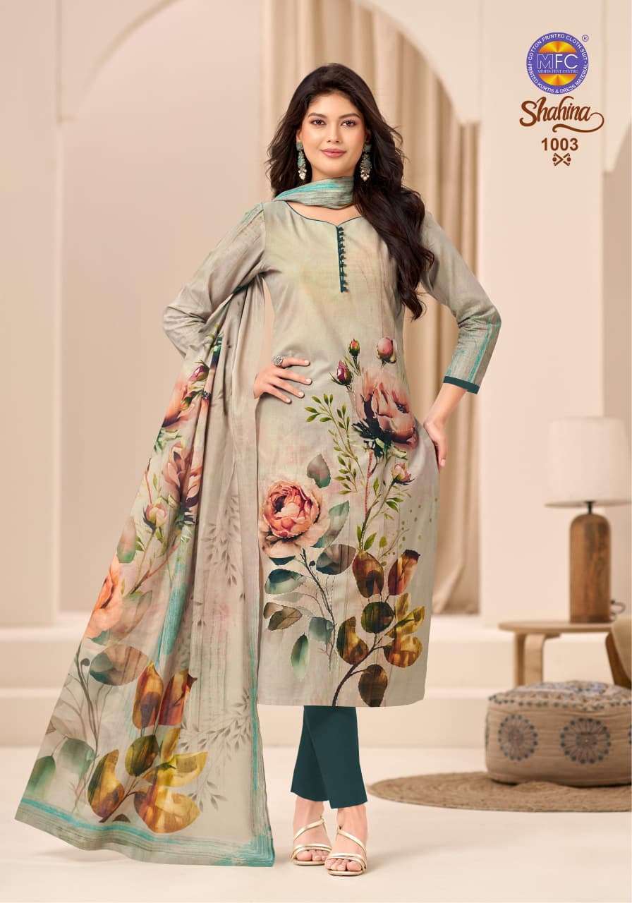 MFC Shahina Vol 1 Pure Cotton Cambric Digital Print Dress Material