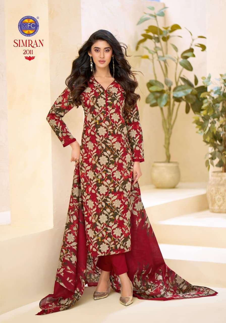 MFC Simran Vol 2 Pure Cotton Printed Dress Material - Amrah Wholesale
