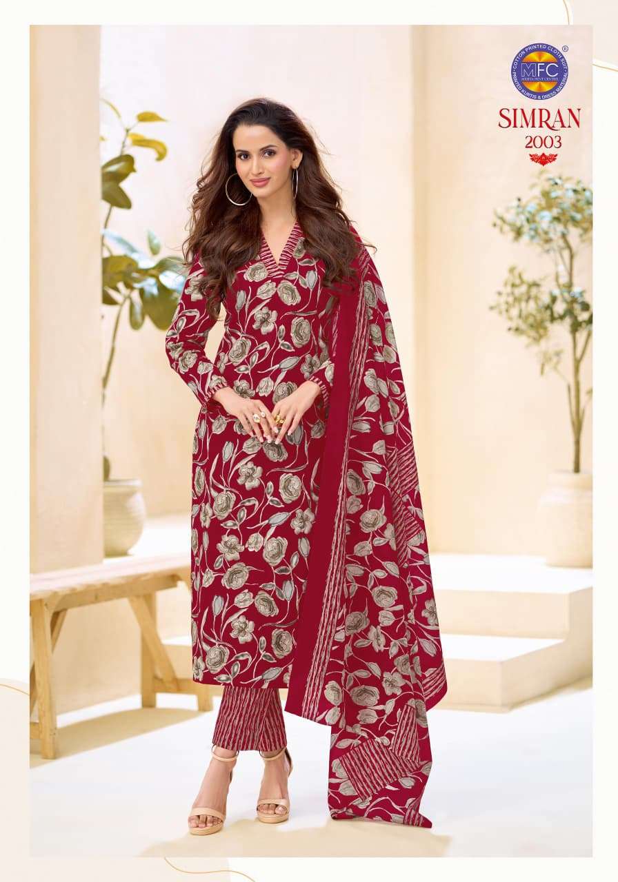MFC Simran Vol 2 Pure Cotton Printed Dress Material - Amrah Wholesale