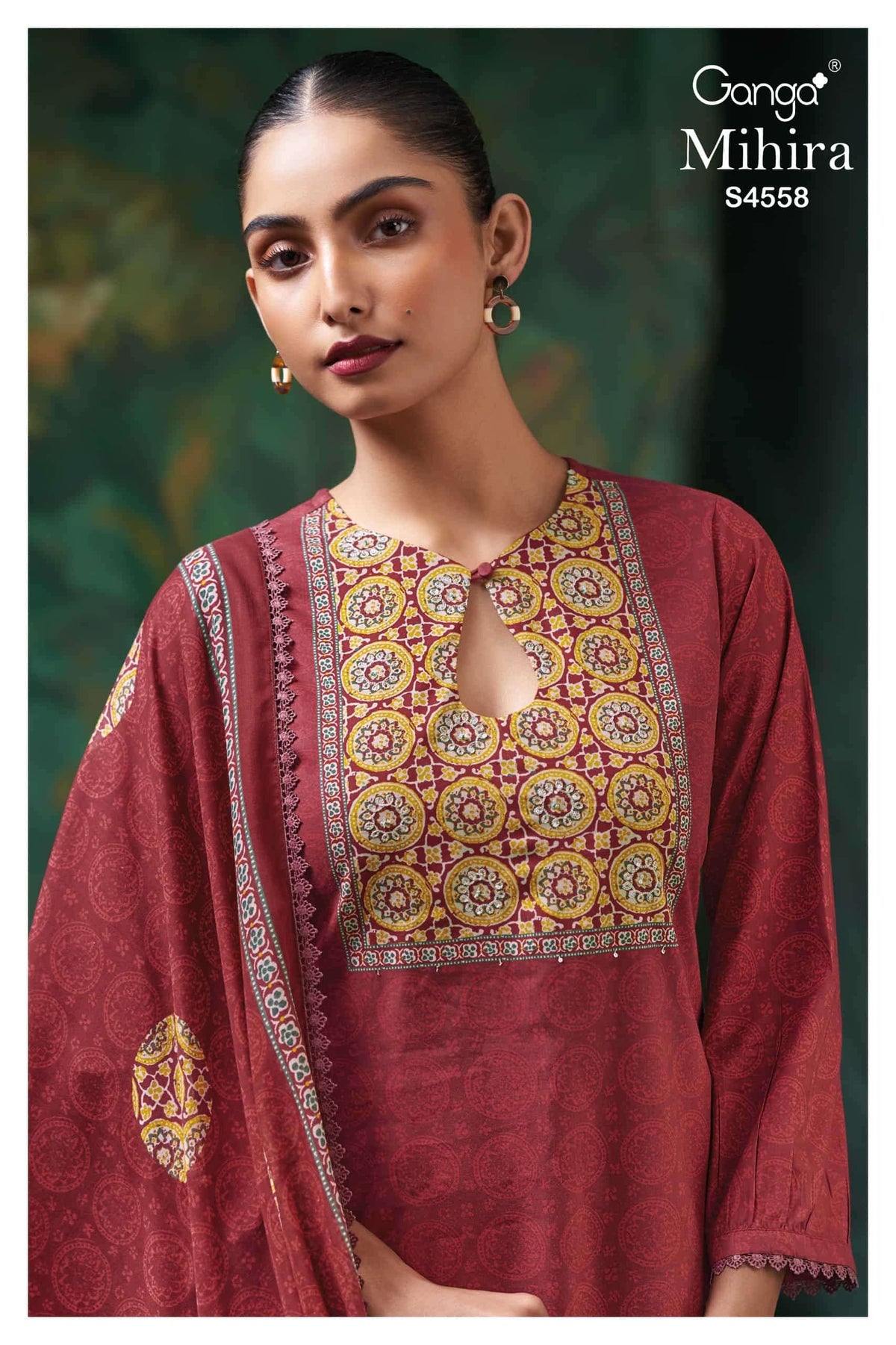 Ganga Fashion Mihira 4558 Cotton Dress Material - Amrah Wholesale