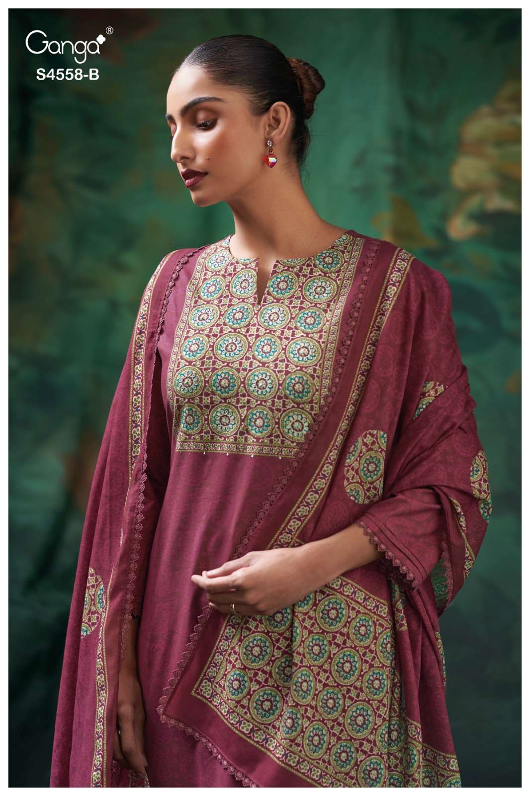 Ganga Fashion Mihira 4558 Cotton Dress Material - Amrah Wholesale