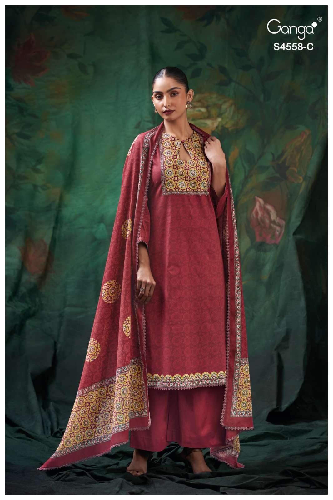 Ganga Fashion Mihira 4558 Cotton Dress Material - Amrah Wholesale