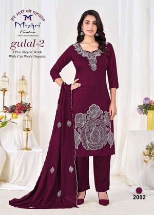 Mishri Creation Gulal Vol 2 Premium Rayon Dress Material