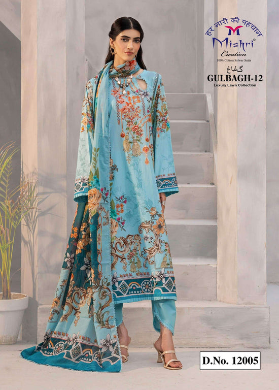 Mishri Creation Gulbagh Vol 12 Popline Cotton Dress Material