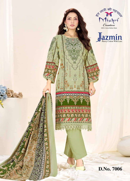 Mishri Creation Jazmin Vol 7 Cotton Dress Material - Amrah Wholesale