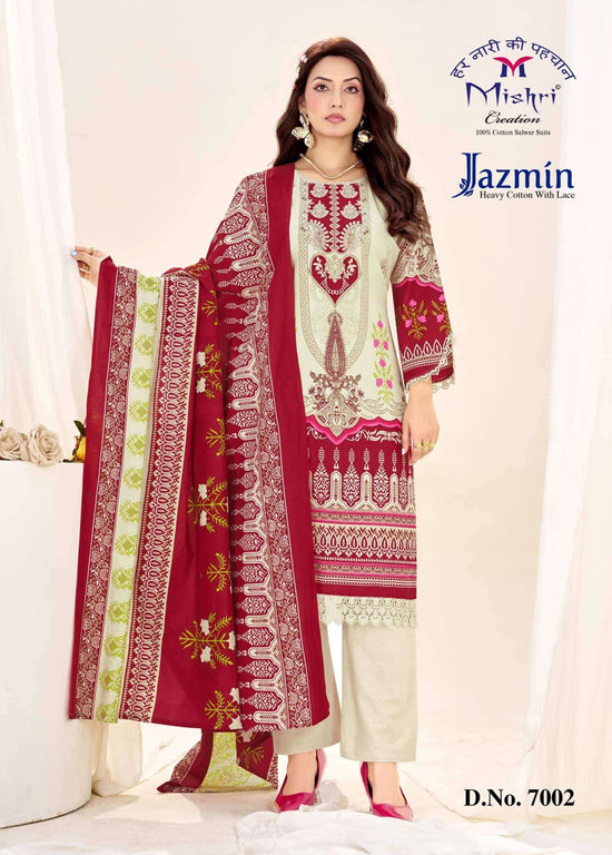 Mishri Creation Jazmin Vol 7 Cotton Dress Material - Amrah Wholesale