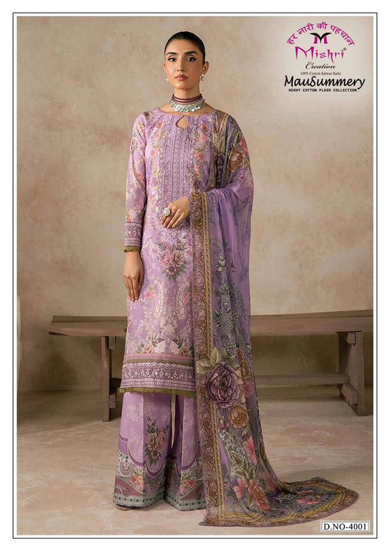 Mishri Creation Mausummery Vol 4 Printed Karachi Cotton Salwar Suit Wholesale