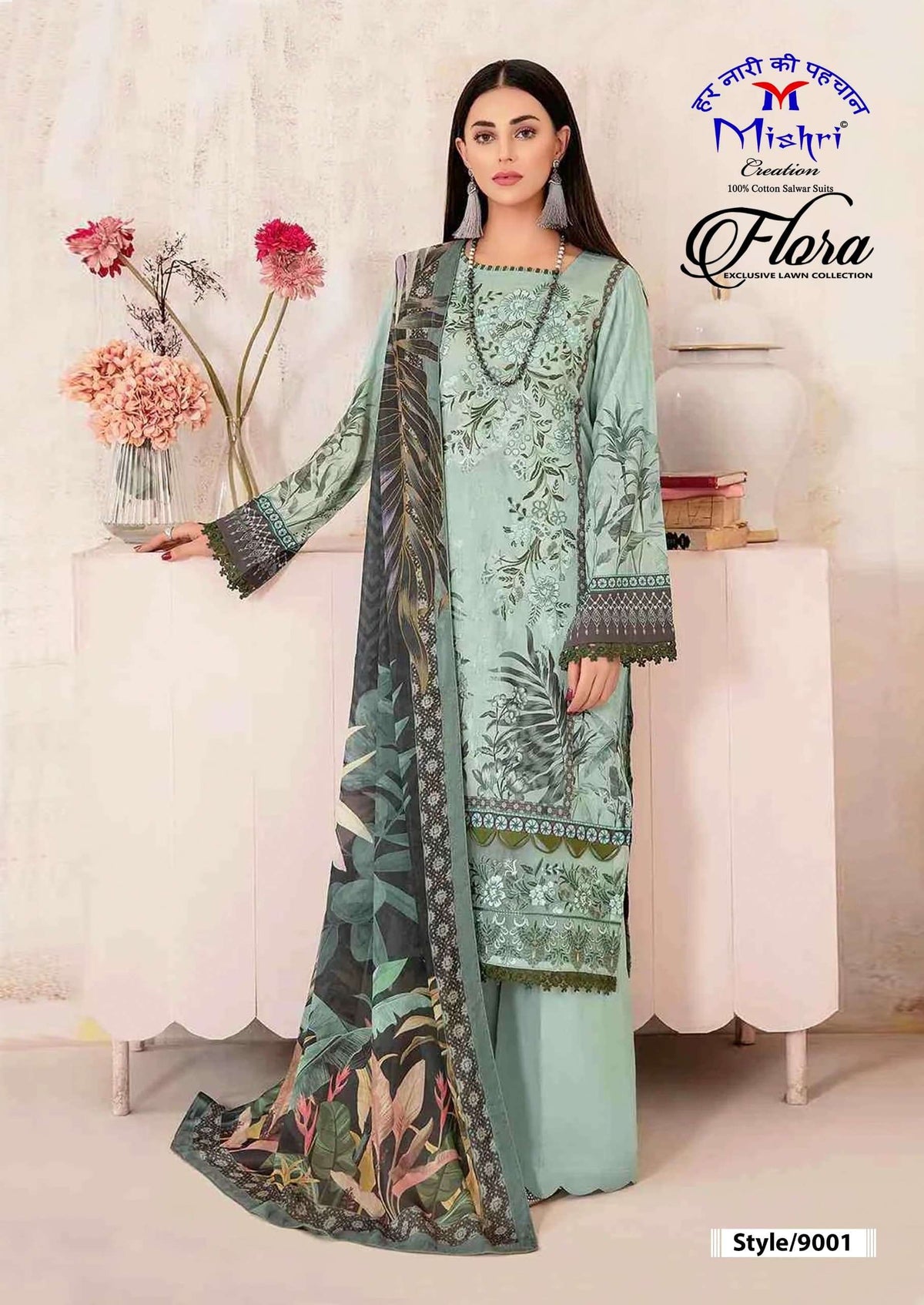 Mishri Creation Flora Vol 9 Heavy Lawn Cotton Dress Material