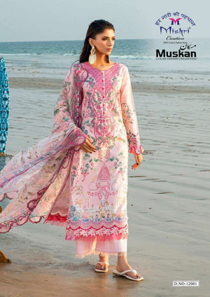 Mishri Muskan Vol 12 Heavy Pure Karachi Cotton Dress Material