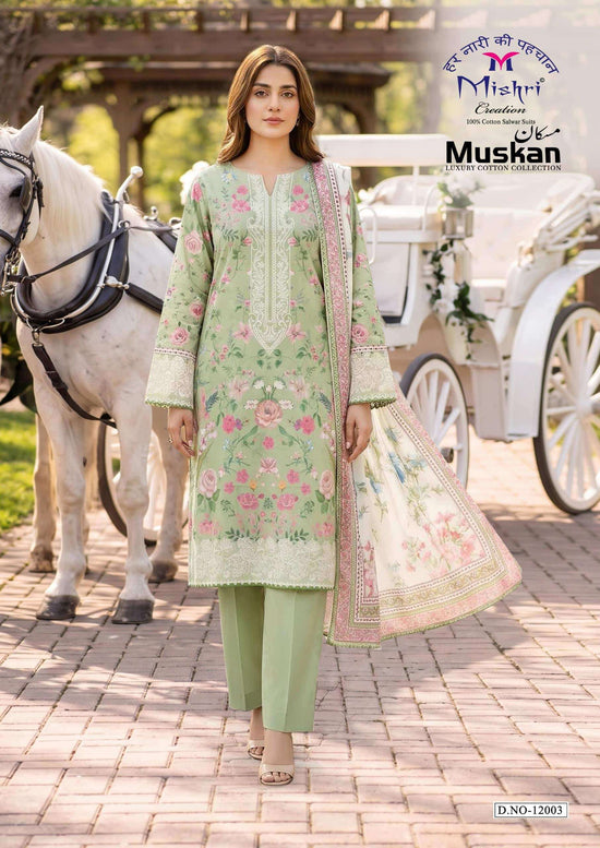 Mishri Muskan Vol 12 Heavy Pure Karachi Cotton Dress Material