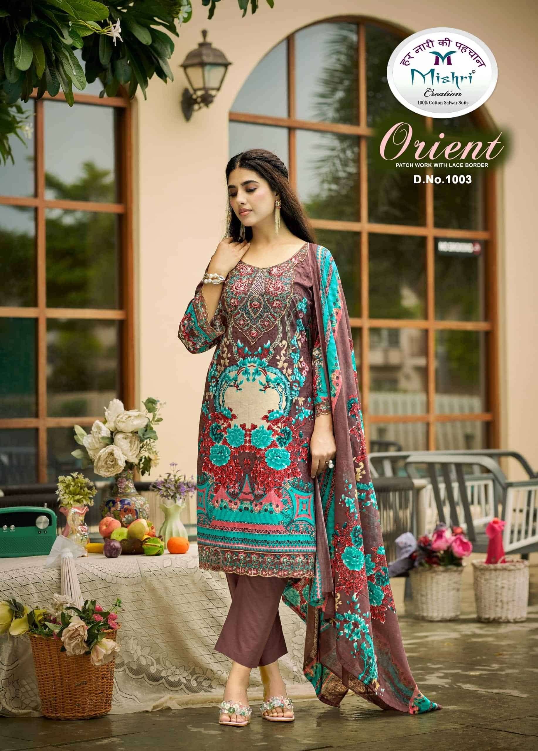 Mishri Creation Orient Vol 1 Popline Cotton Pakistani Suit
