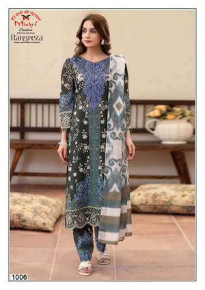 Mishri Creation Rangreza Heavy Poplin Cotton Dress Material