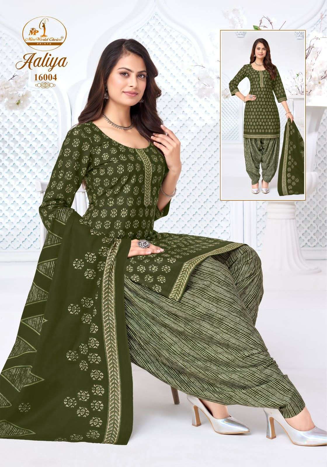 Miss World Choice Aaliya Vol 16 Pure Cotton Dress Material - Amrah Wholesale