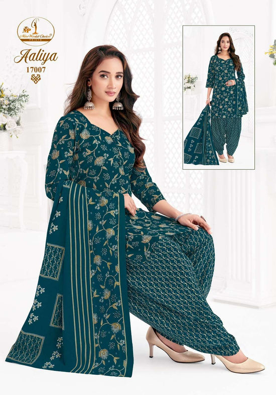 Miss World Choice Aaliya Vol 17 Pure Cotton Kurti Pant Dupatta Set
