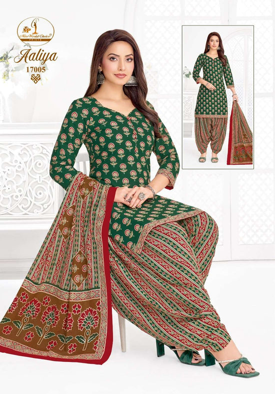 Miss World Choice Aaliya Vol 17 Pure Cotton Kurti Pant Dupatta Set