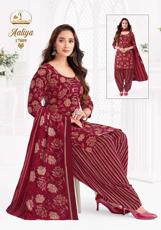 Miss World Choice Aaliya Vol 17 Pure Cotton Kurti Pant Dupatta Set