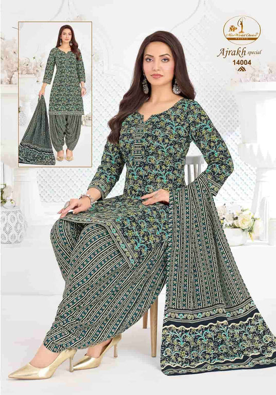 Miss World Choice Ajrakh Special Vol 14 Pure Cotton Printed Salwar Suit Set