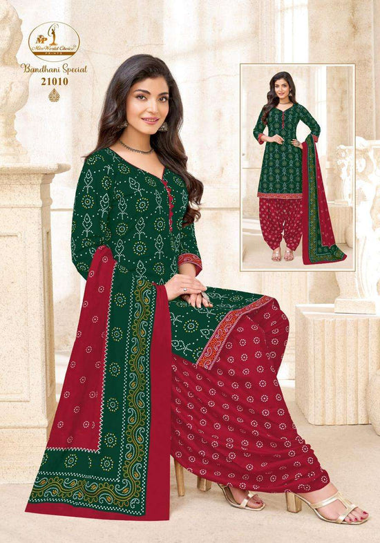Miss World Choice Bandhani Special Vol 21 Pure Cotton Dress Material Wholesale