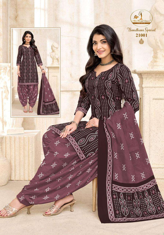 Miss World Choice Bandhani Special Vol 21 Pure Cotton Dress Material Wholesale