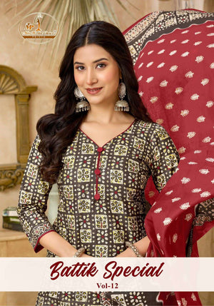 Miss World Choice Battik Special Vol 12 Pure Cotton Dress Material